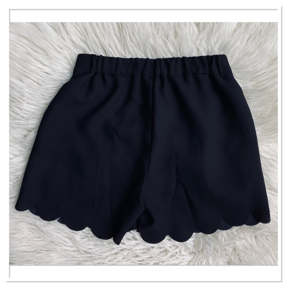 Madewell Scallop Hem Shorts Poll On Black Size Extra Extra Small - Picture 4 of 6